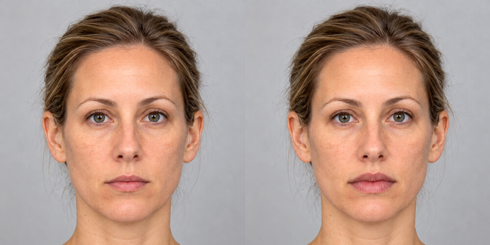 Lip augmentation simulated with Plastic Surgery Simulator